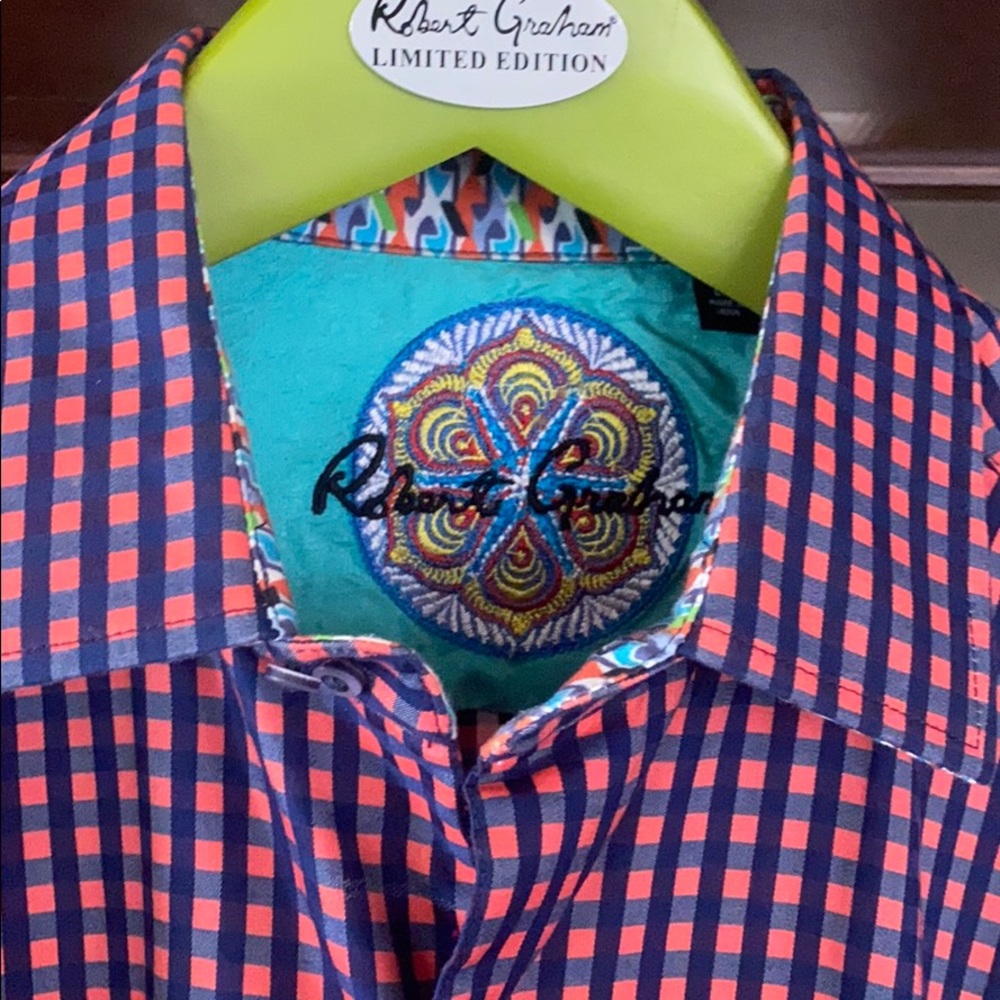 ROBERT GRAHAM Men’s L Gingham Pattern